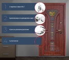 Дверь с терморазрывом для коттеджа «Лотос» модель «Белуга»