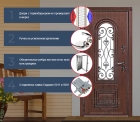 Дверь с терморазрывом для коттеджа «Севилья» модель «Белуга-термо»