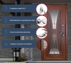 Входная дверь шумоизоляционная «Вернисаж» модель «Белуга»