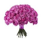 Букет 29 пионовидных лиловых роз