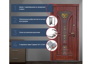 Дверь с терморазрывом для дома «Лотос»  модель «Белуга-термо»