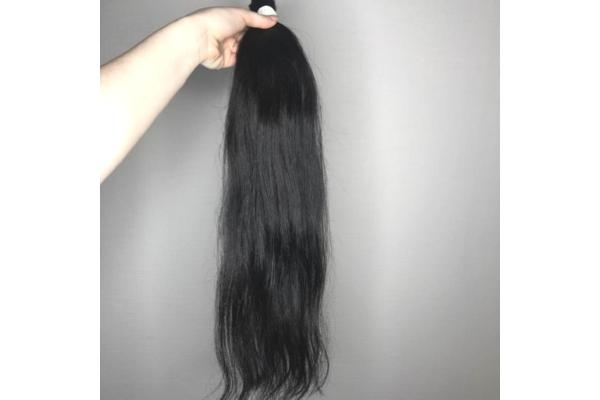 Волосы для наращивания Черный 70 см.