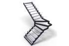 Металлический каркас  лестницы