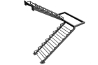 Металлический каркас лестницы для частного дома